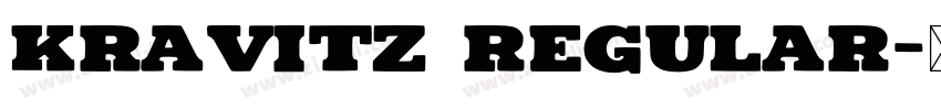 Kravitz Regular字体转换